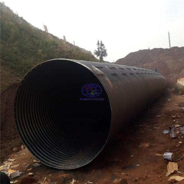 supply corrugated steel culvert pipe to UN